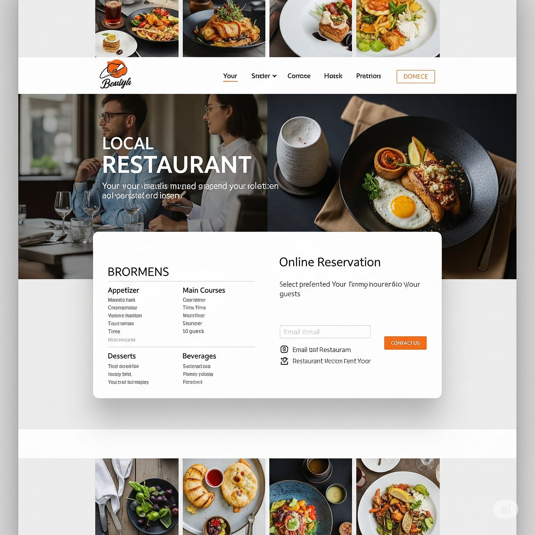Restoran Web Sitesi